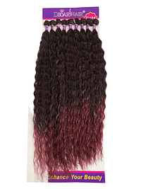 Cabelo bio proteína poderosa cor T1B/Bug - Ombré preto com pontas marsala